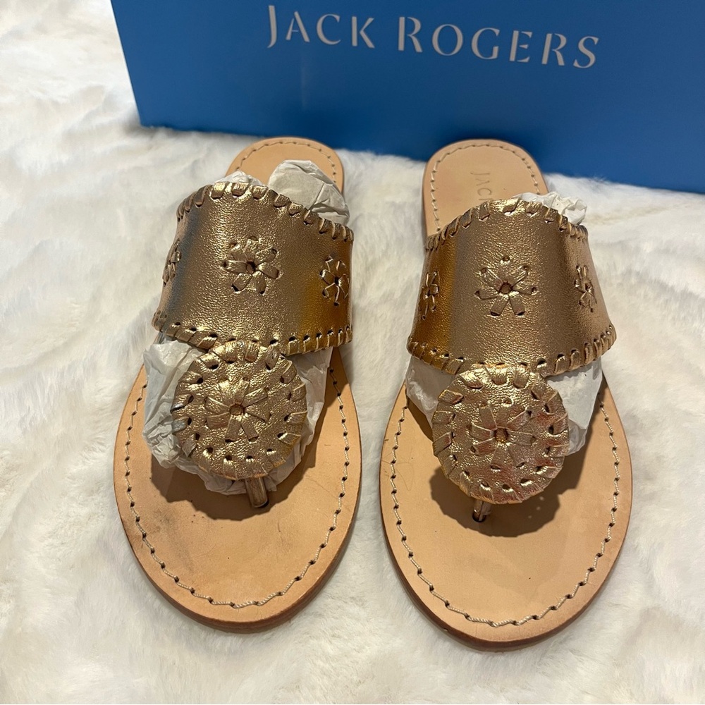 Jack Rogers Rose Gold Sandal